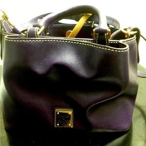 Dooney & Bourke Purple Satchel Or Cross Body  Hand Bag Mint Never Used